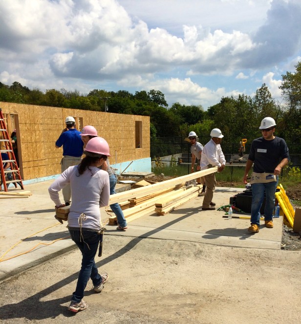 Habitat for Humanity Moving Wood