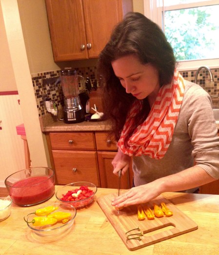 Ghost Pepper Chopping