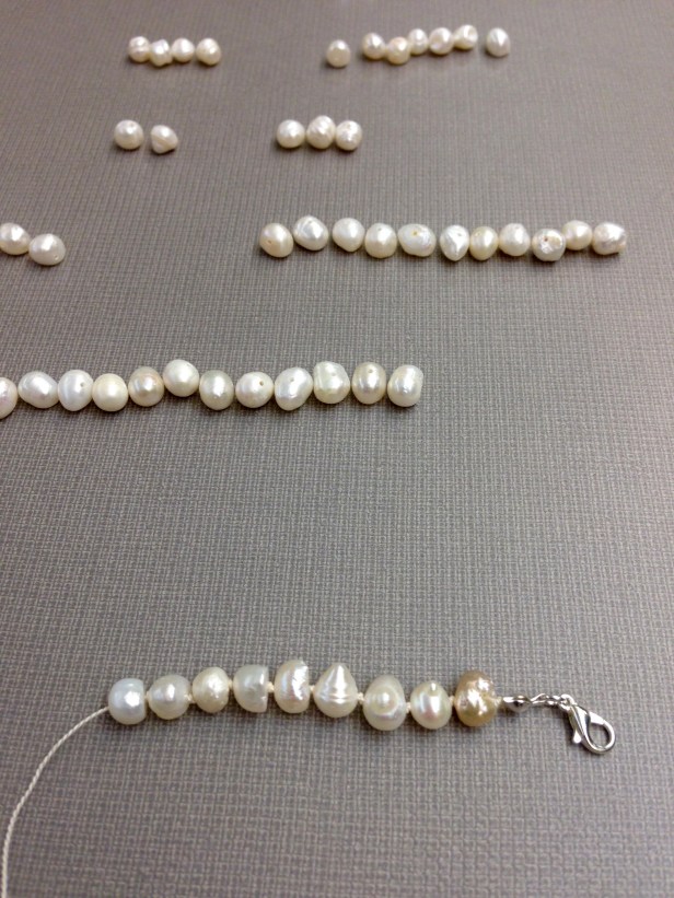 Pearl Necklace Begining