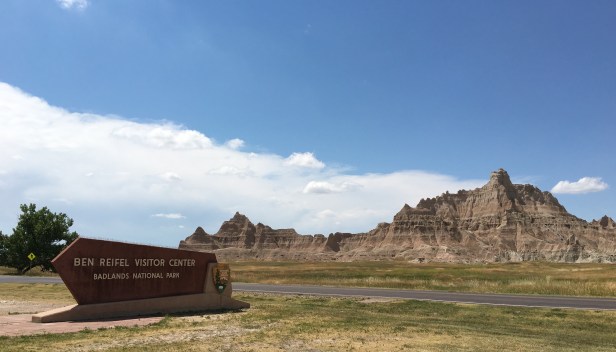 Badlands National Park Sign