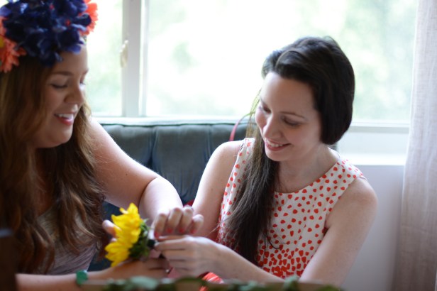 Making a Flower Crown