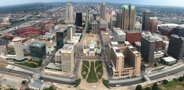 Panorama View From St. Louis Arch