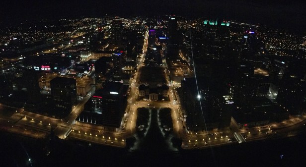 St. Louis Arch Night View Panorama