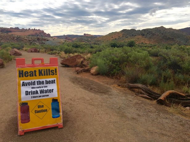 Arches Heat Warning