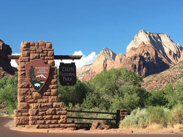 Zion National Park Sign